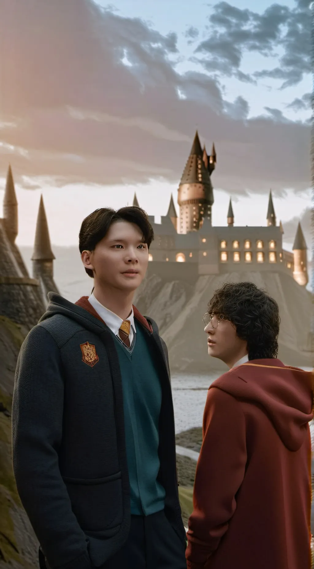ai character: hogwarts❤💛💙💚 background