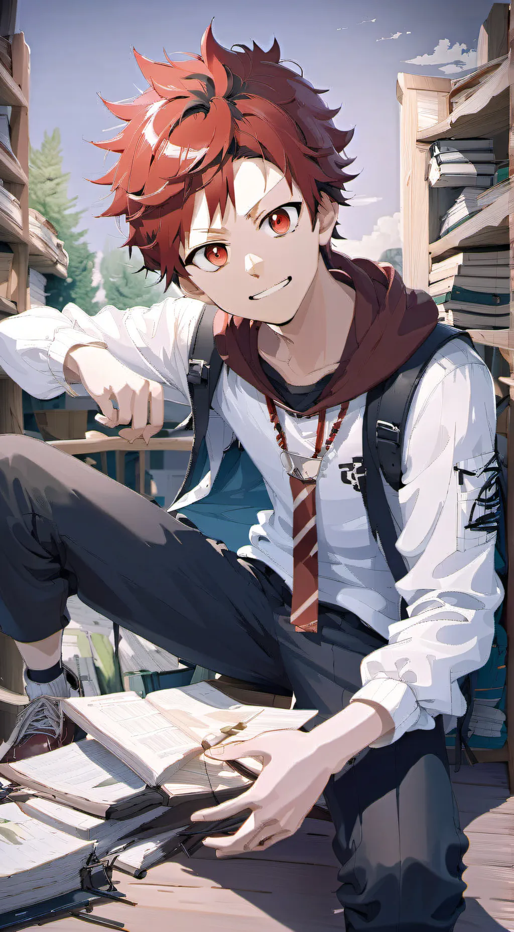 ai character: ejiro kirishima ❤️ background
