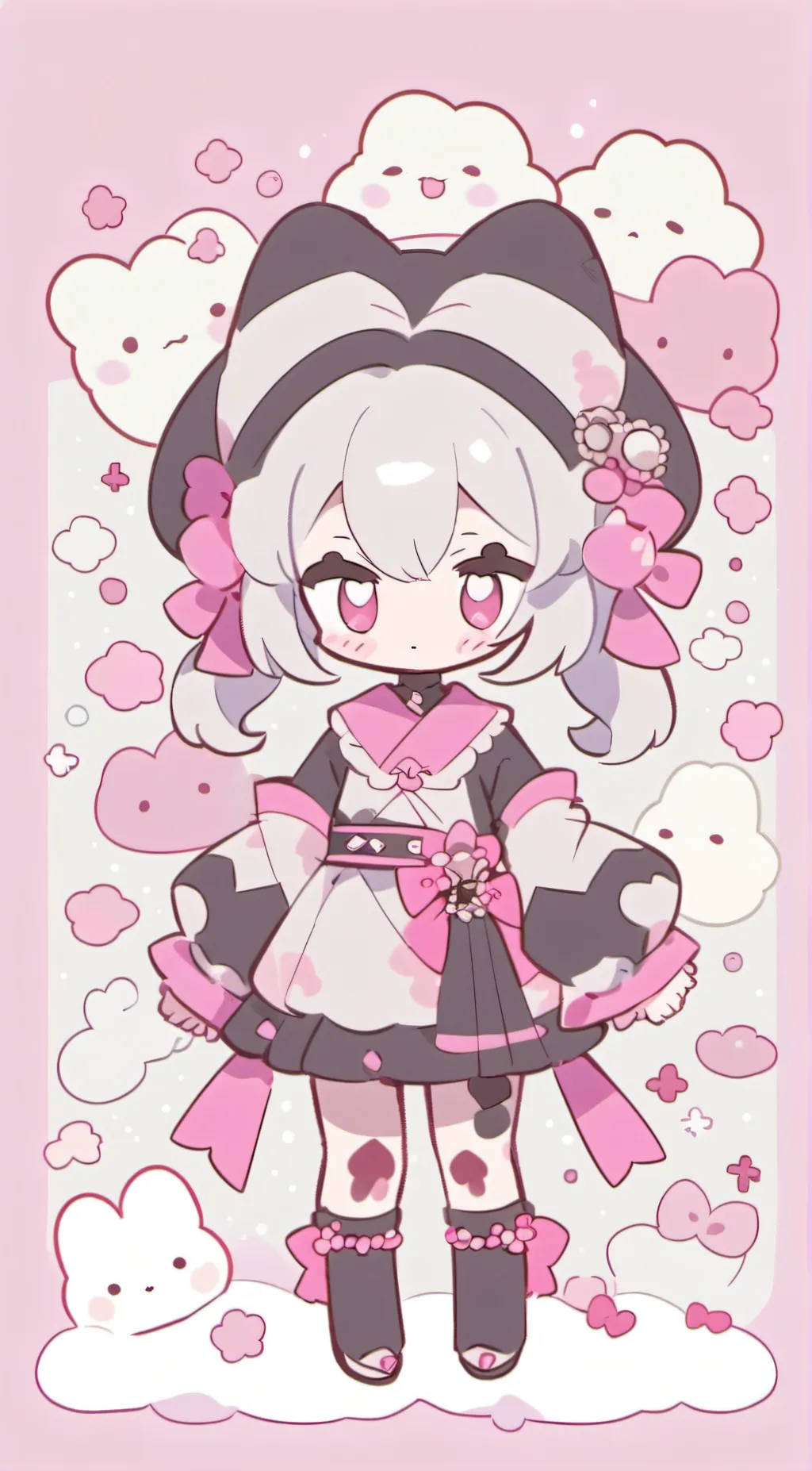 ai character: Kuromi background