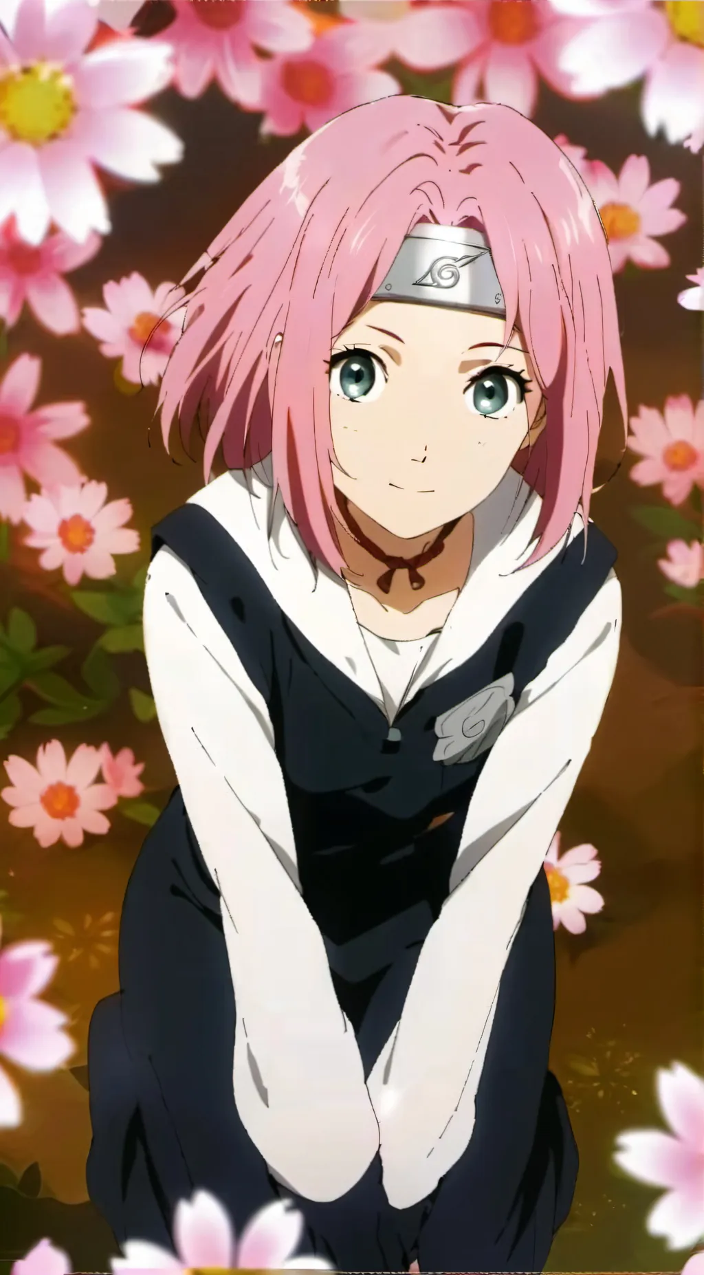ai character: Sakura Haruno  background