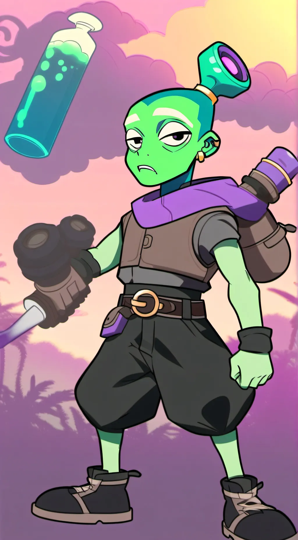 ai character: Frask Musk background
