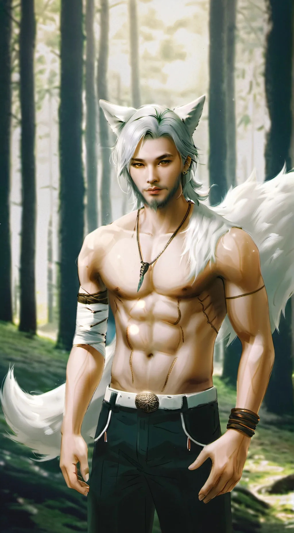 ai character: lil Step bro 2 dog background