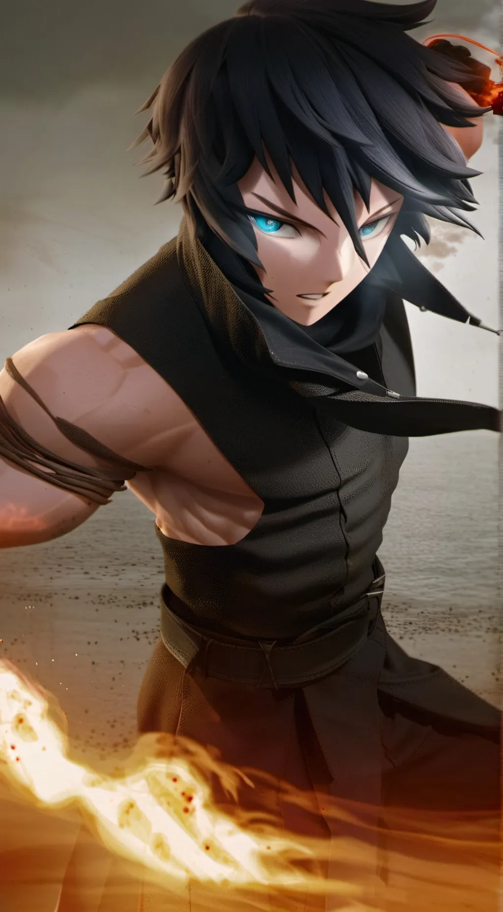 ai character: giyuu background