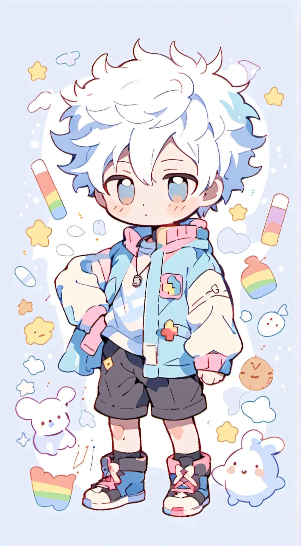 ai character: 🤍Luca🏐 background