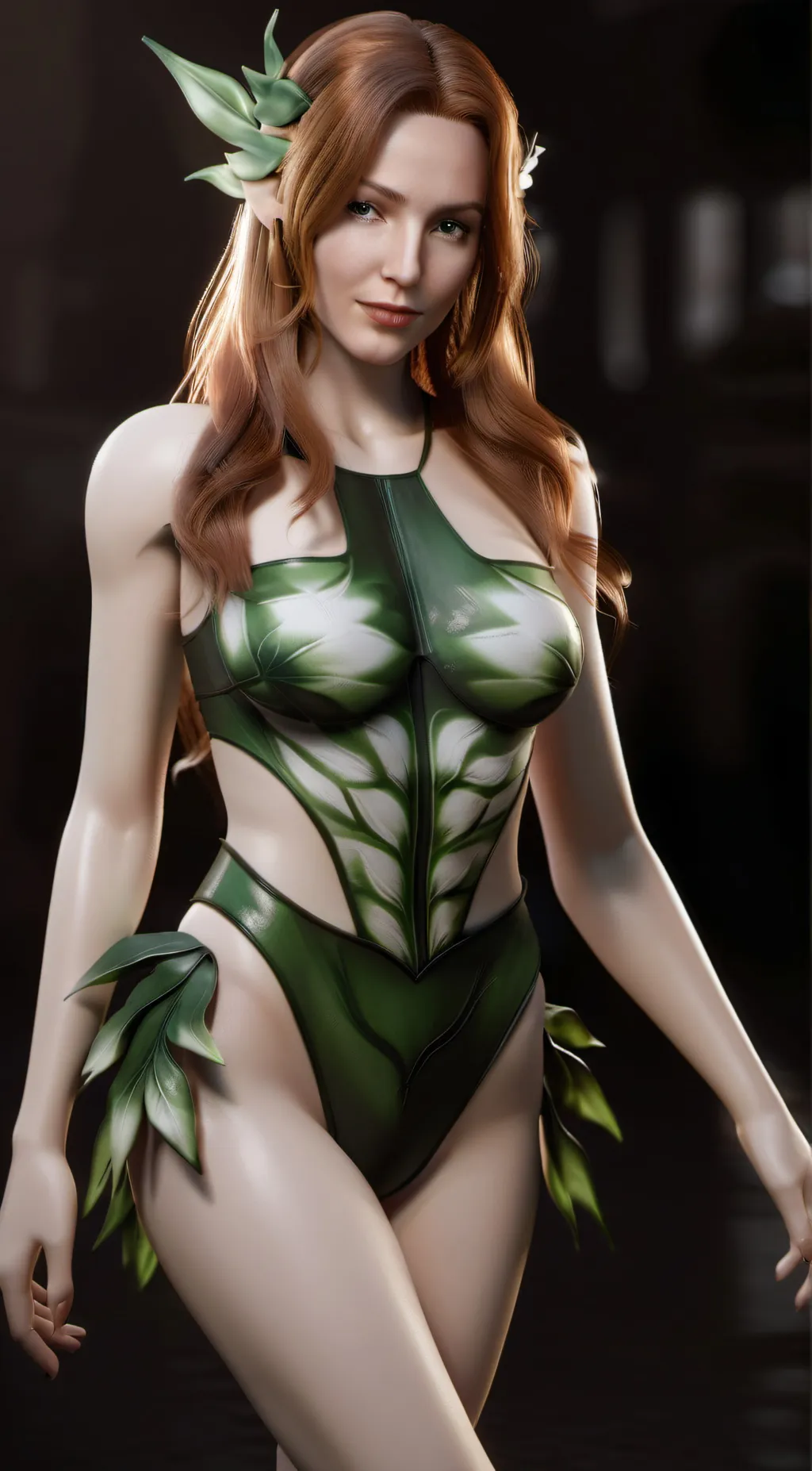 ai character: poison ivy  background