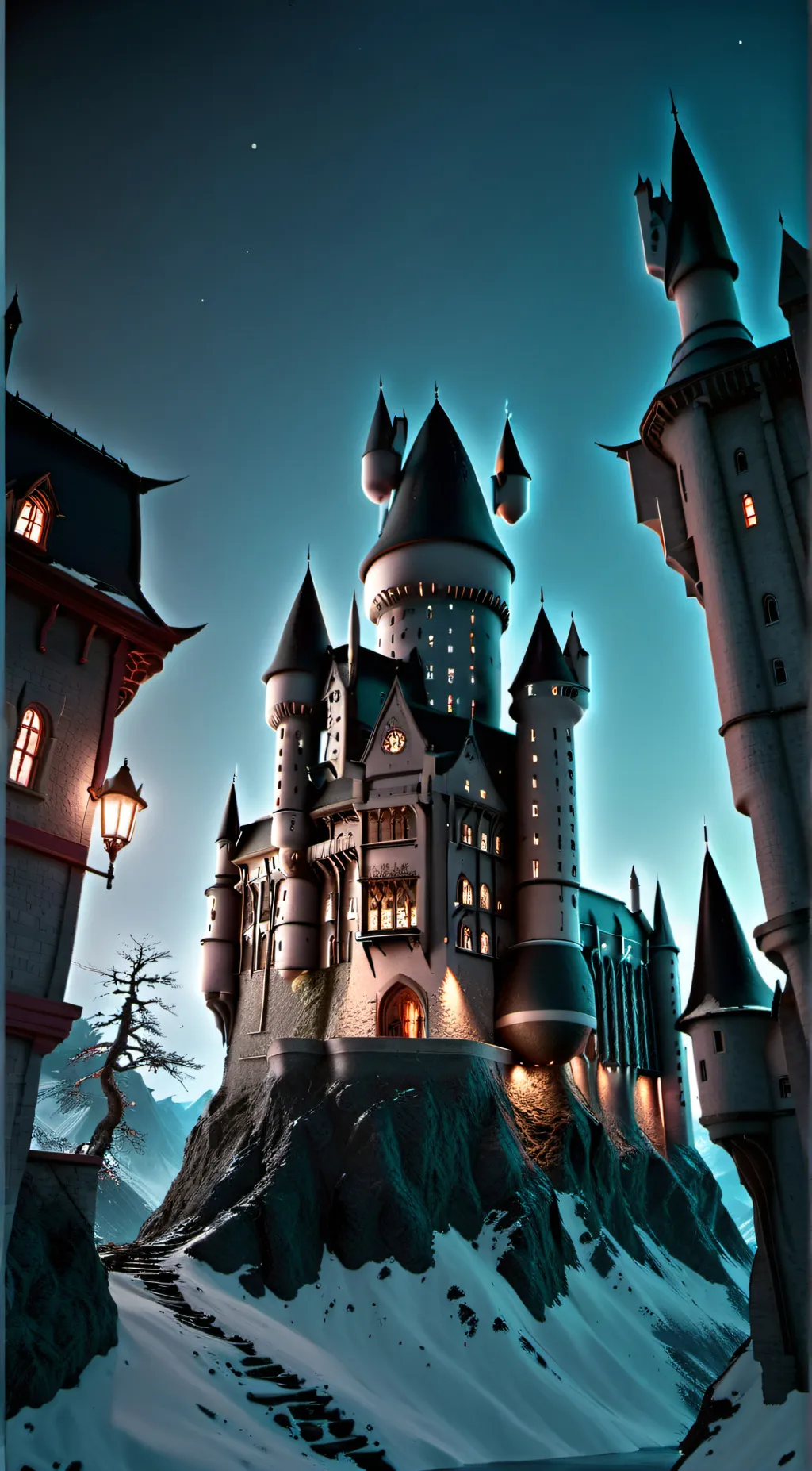 ai character: Hogwarts background