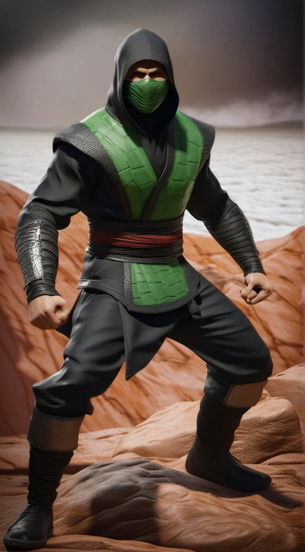 ai character: reptile background
