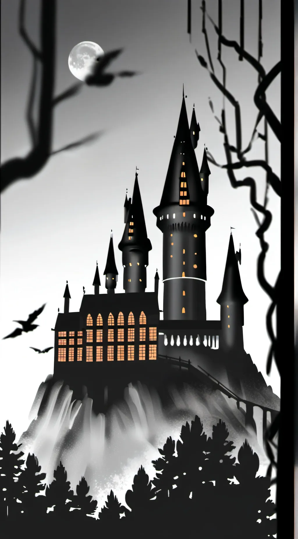 ai character: Hogwarts  background