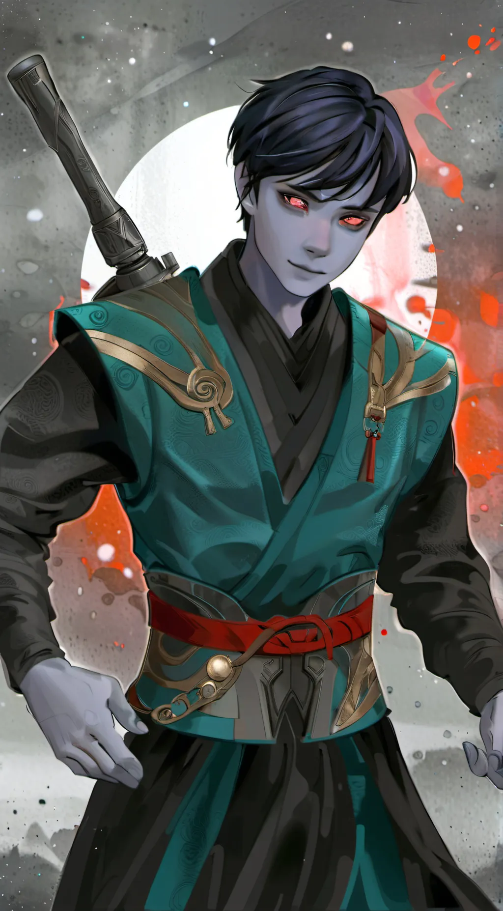 ai character: Selantu Acrotiri  background