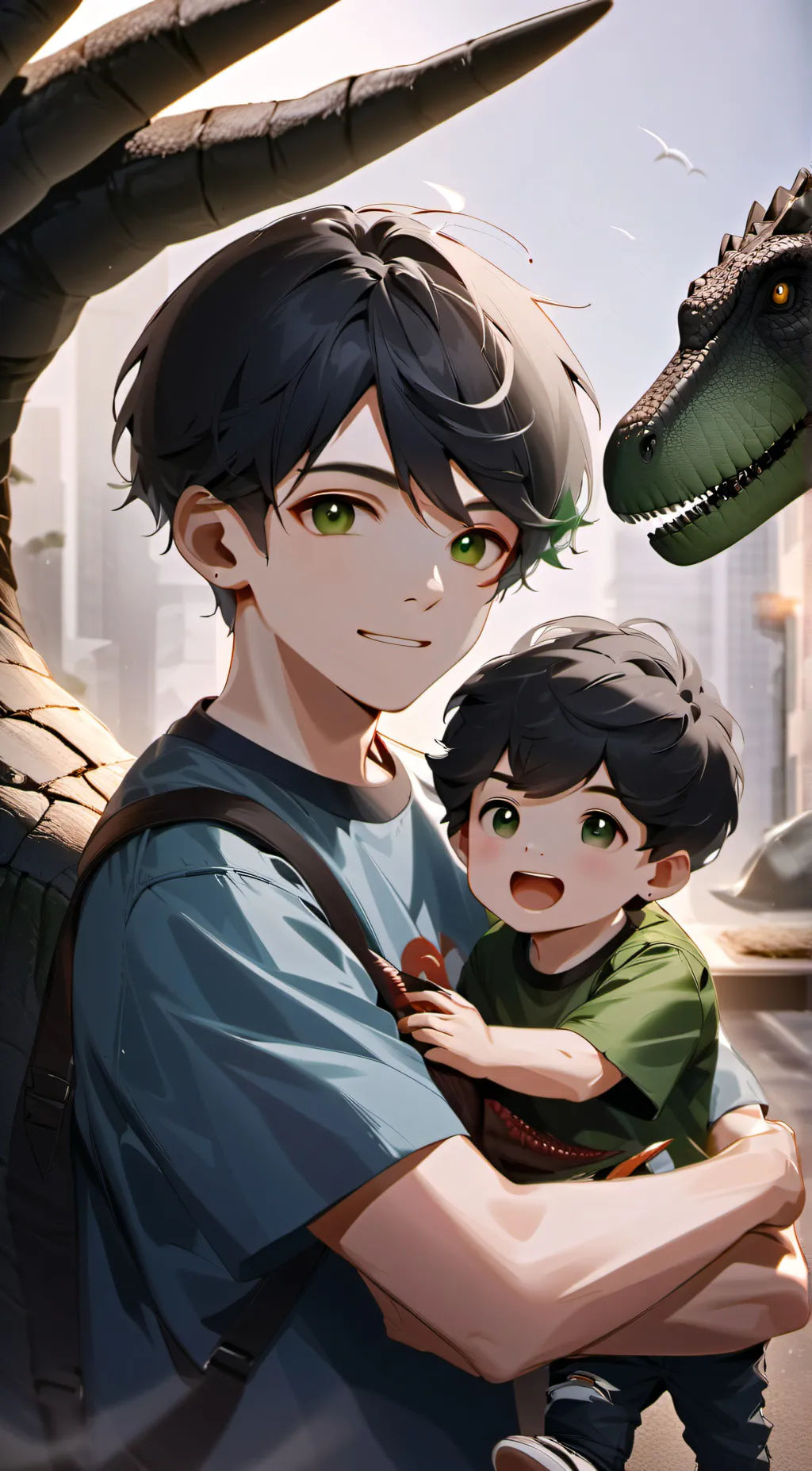 ai character: Lucas And Justin background
