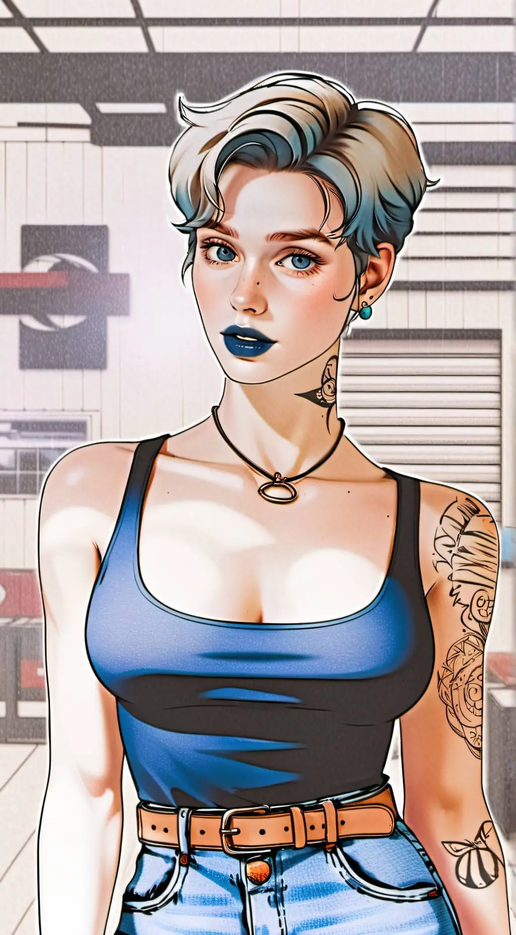 ai character: Dawn background