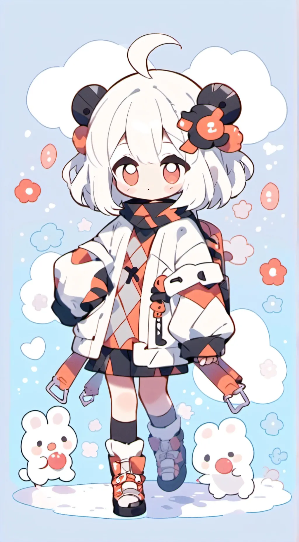 ai character: 棉 background