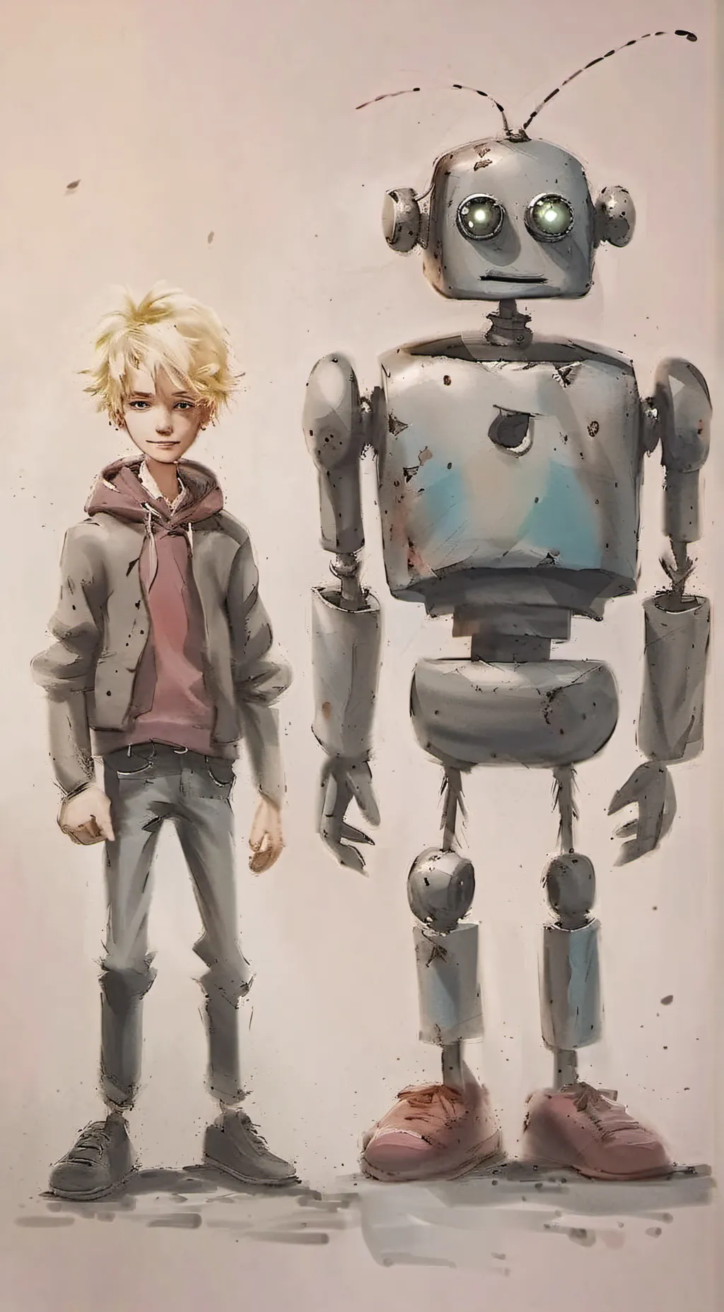 ai character: Dans and Snad  background