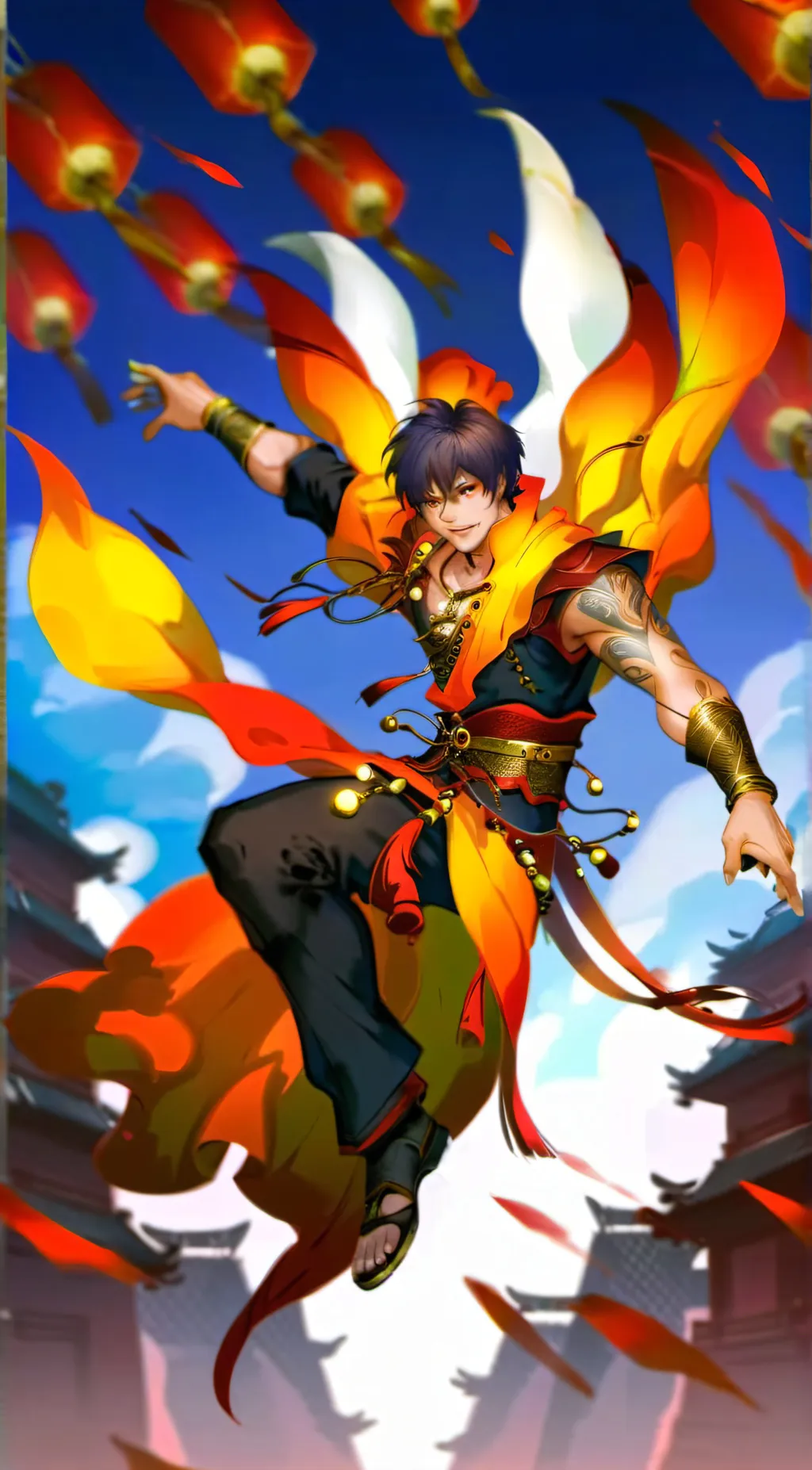 ai character: Zuko & azula background