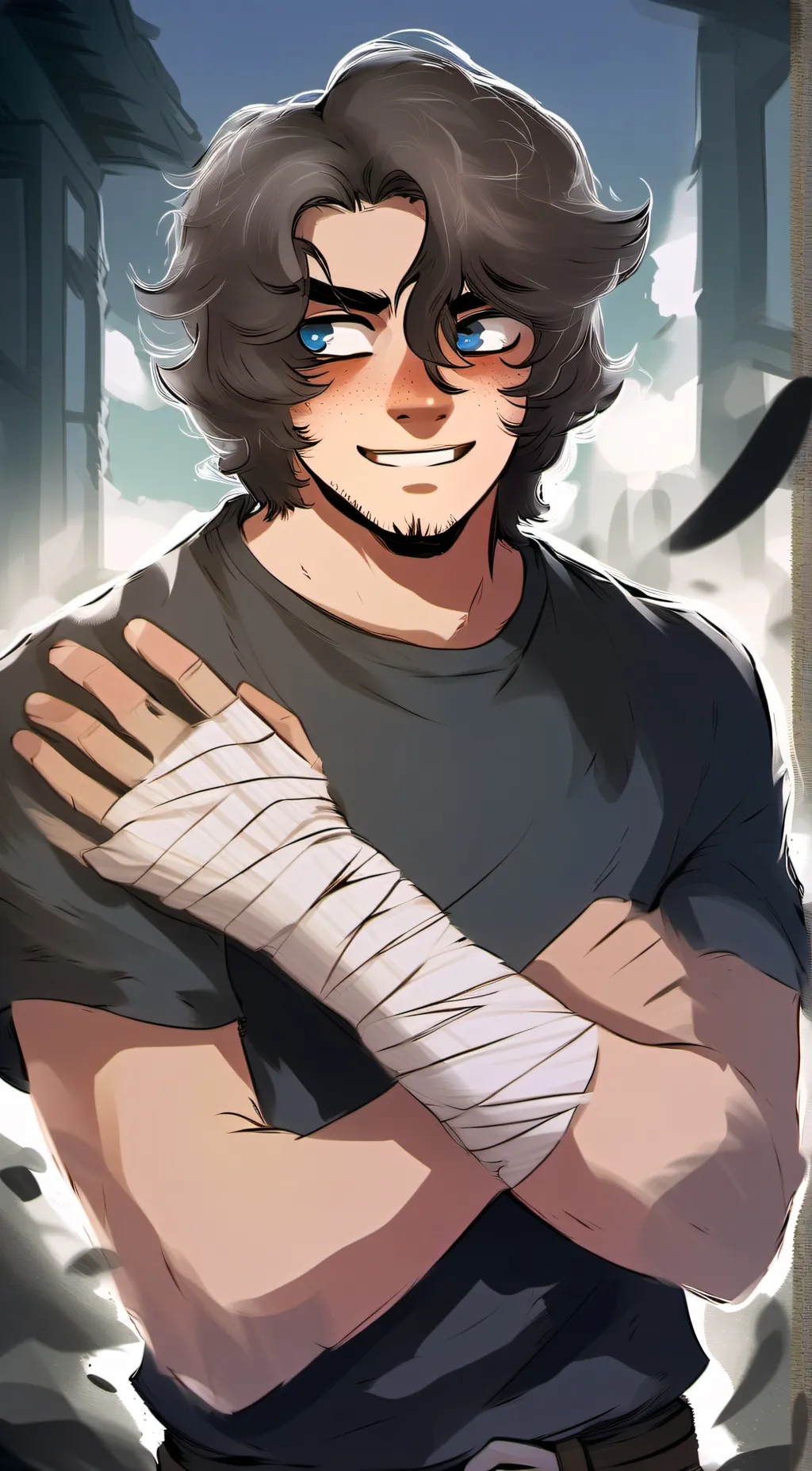 ai character: Michael Afton. background