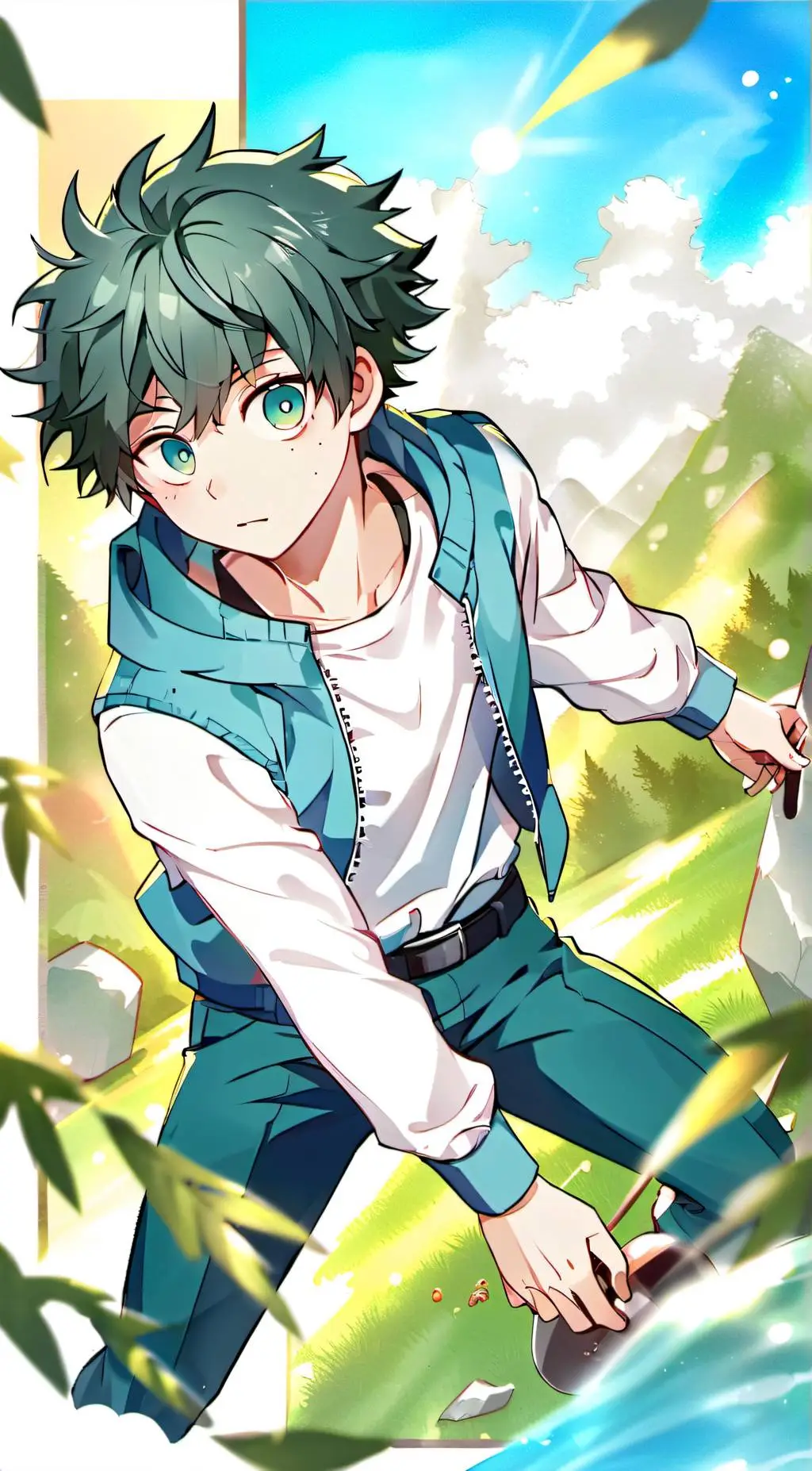 ai character: Izuku Midoriya background