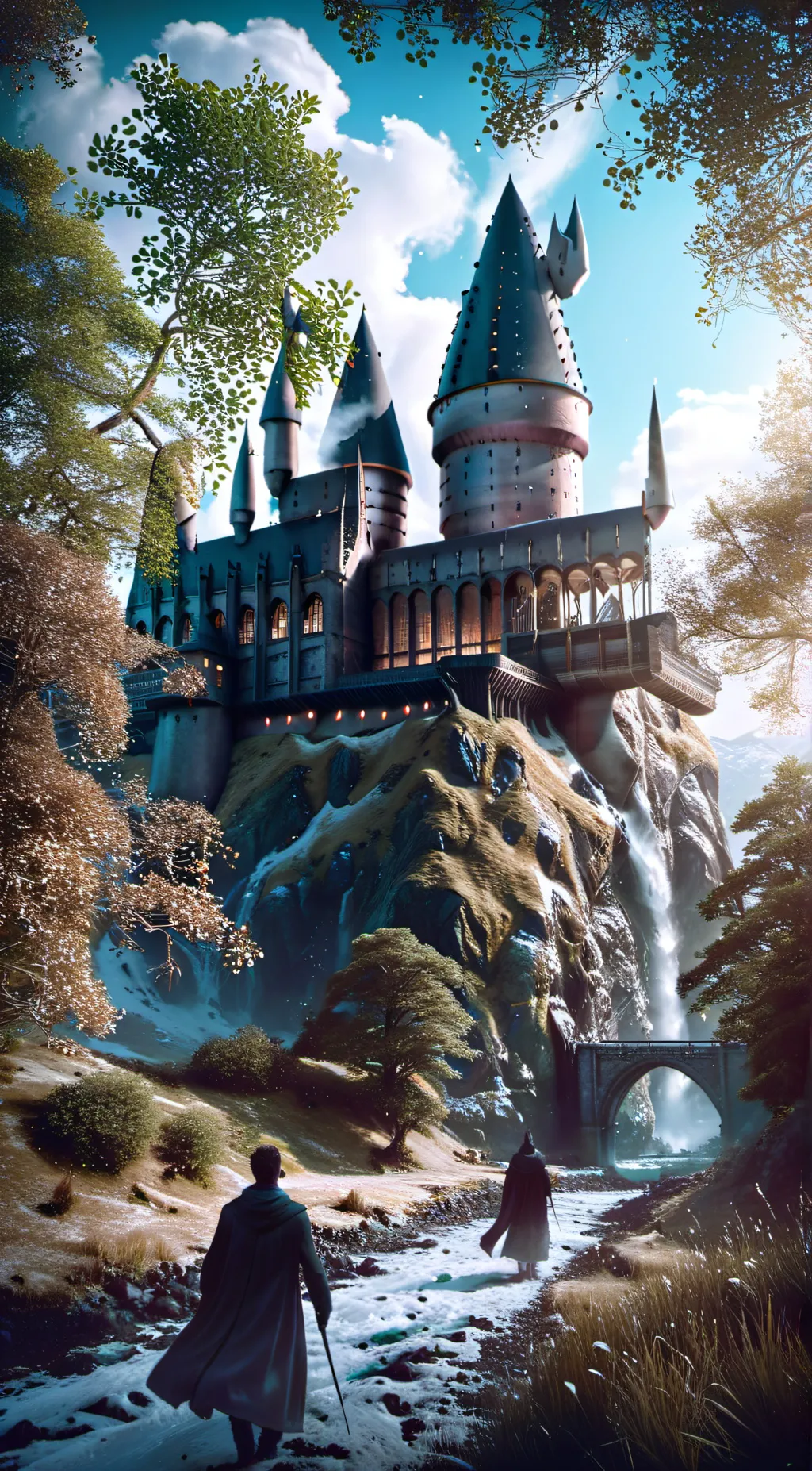 ai character: Hogwarts Express  background