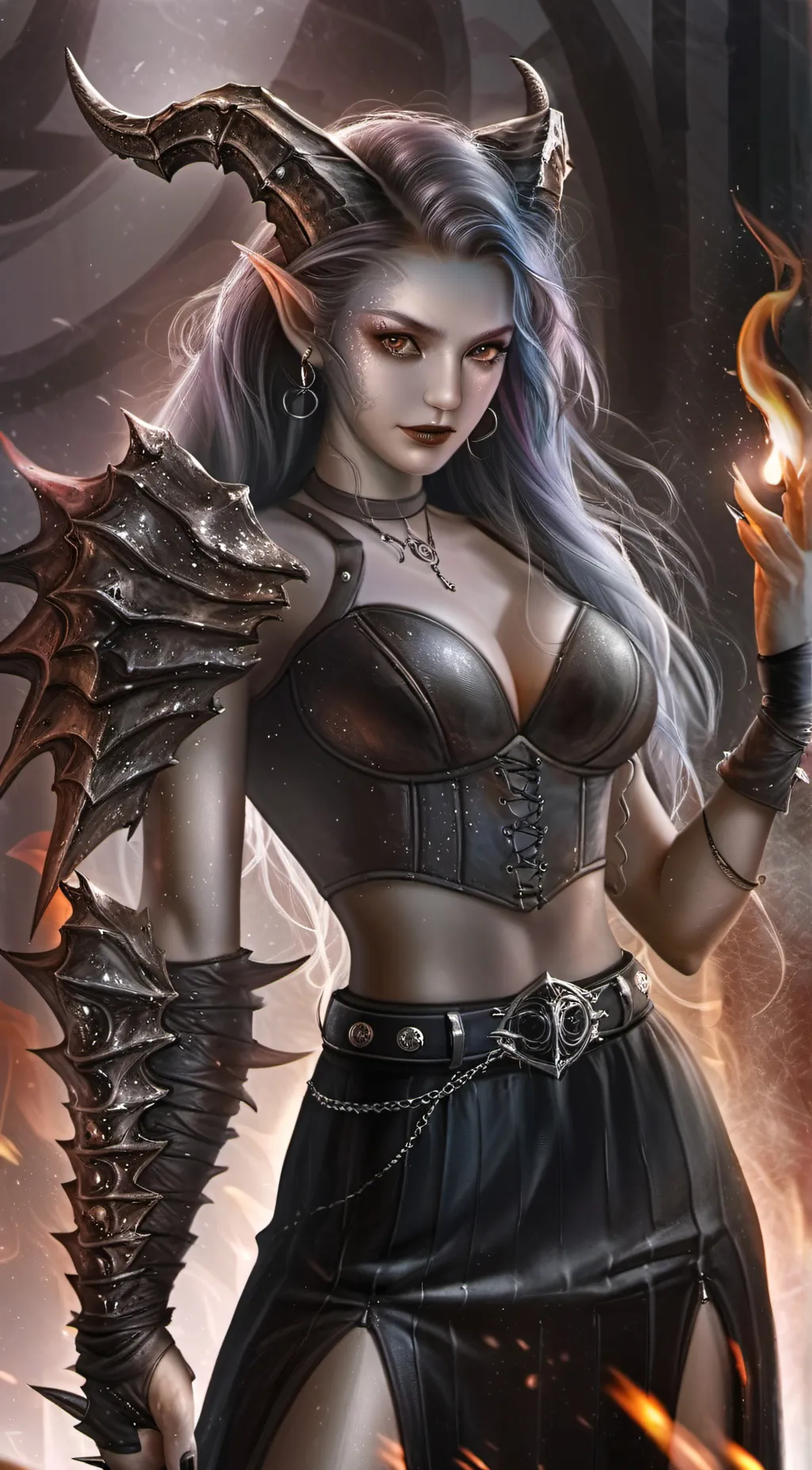 ai character: Ashura background