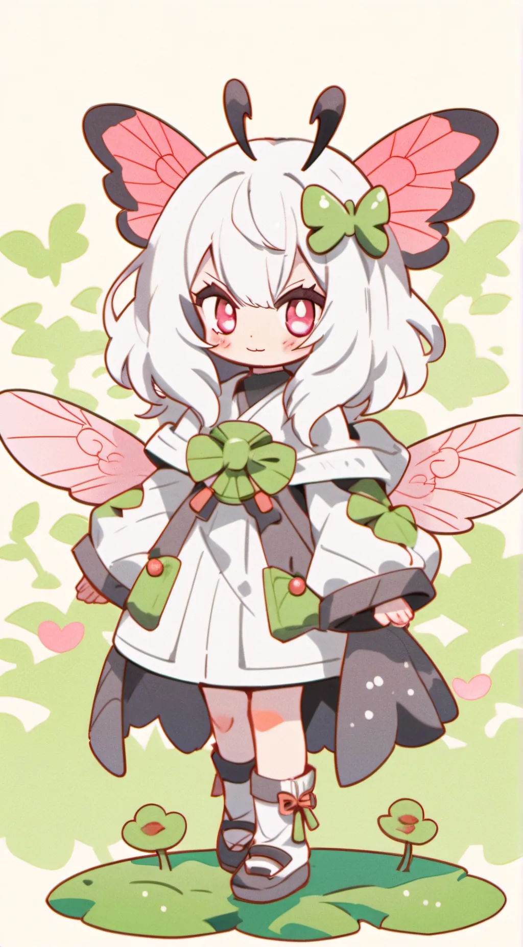 ai character: Moth girl/Scarlett background