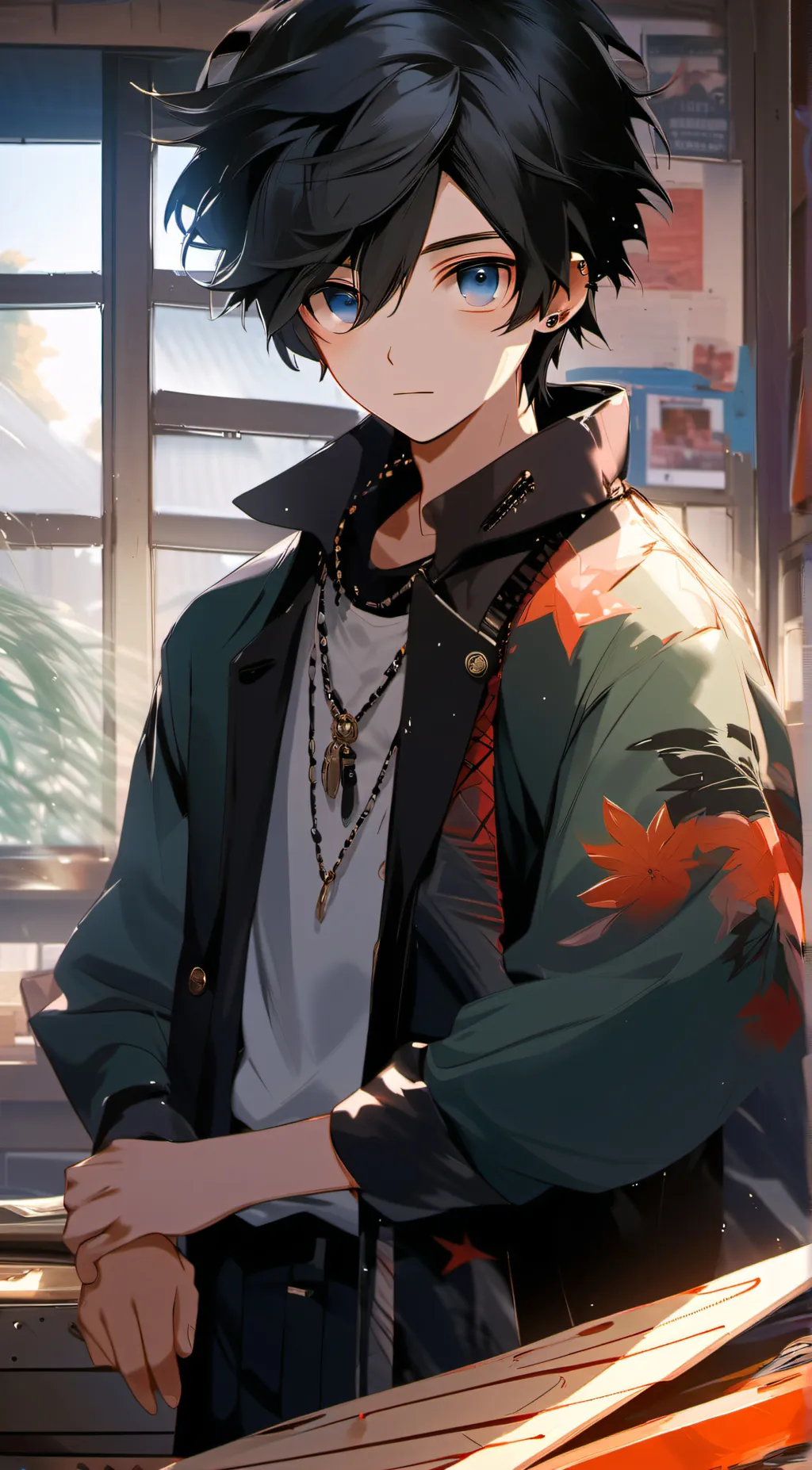 ai character: kayden background