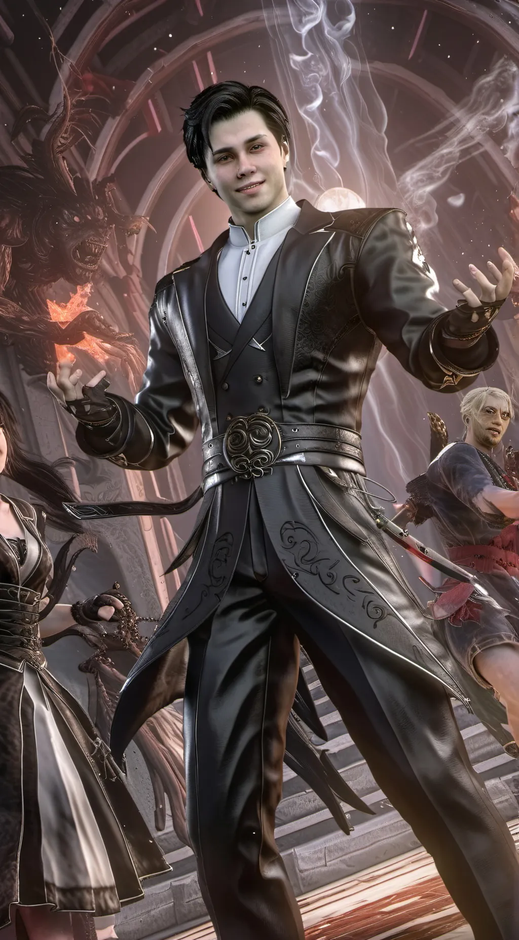 ai character: CESAR  KAZAMA background