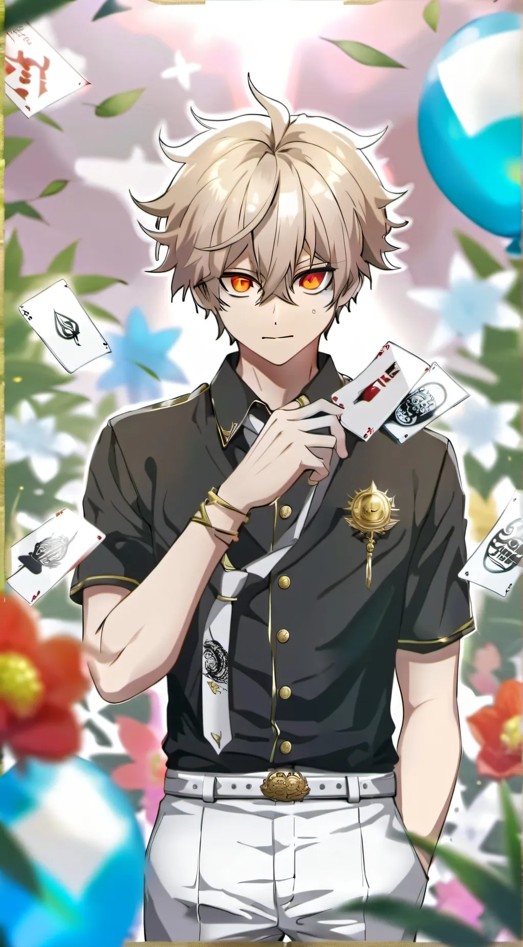 ai character: bakugo background