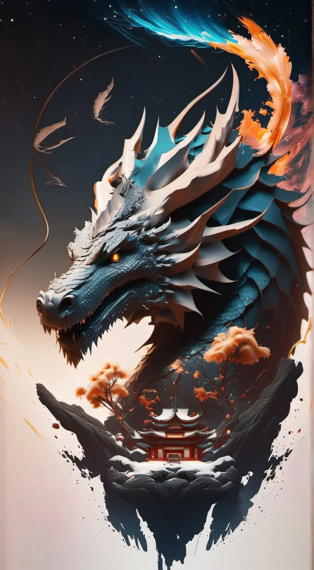 ai character: life of a dragon background