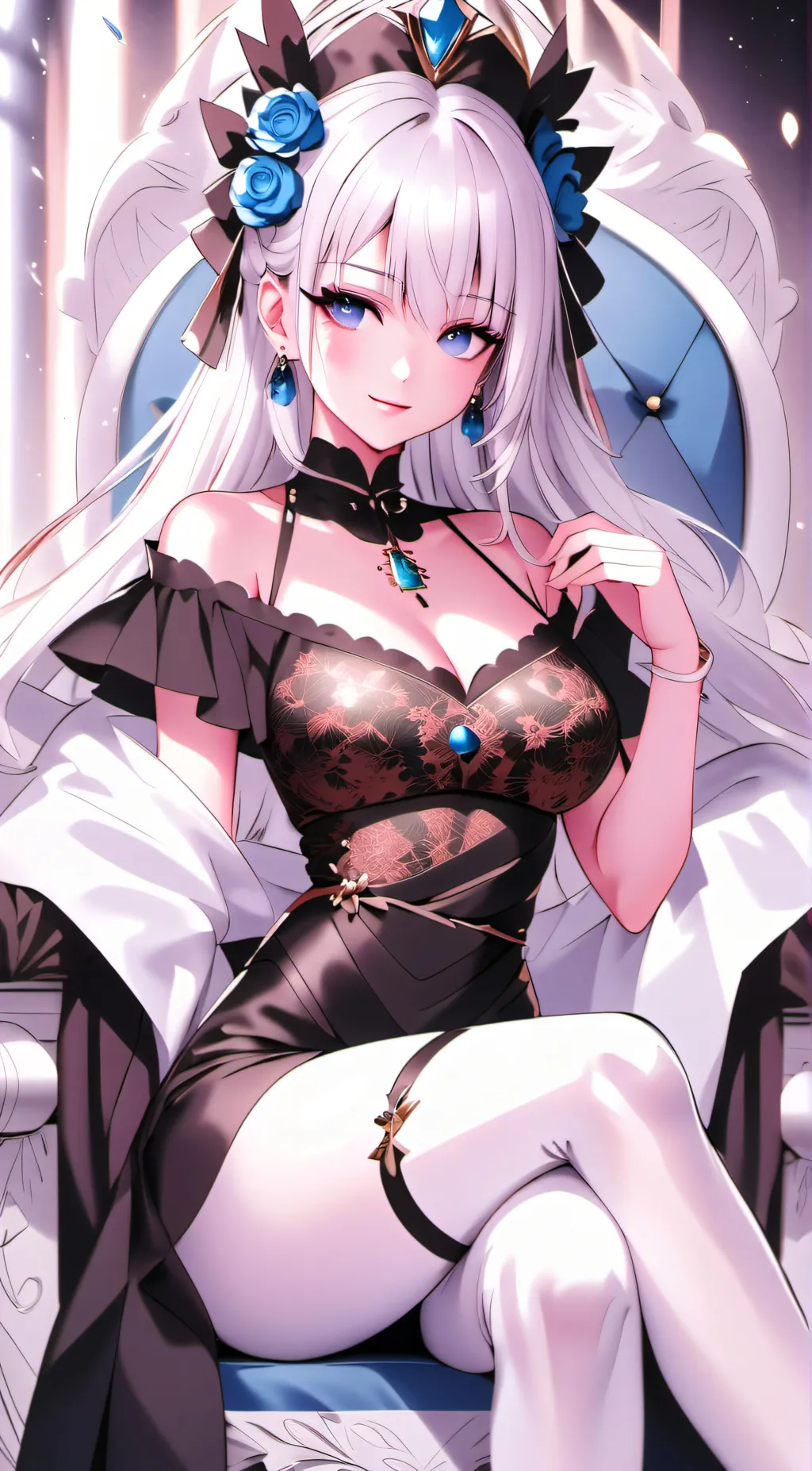 ai character: Rose background