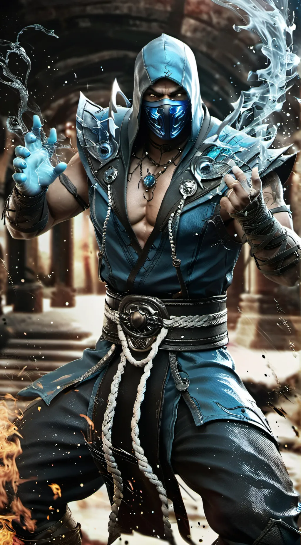ai character: subzero background