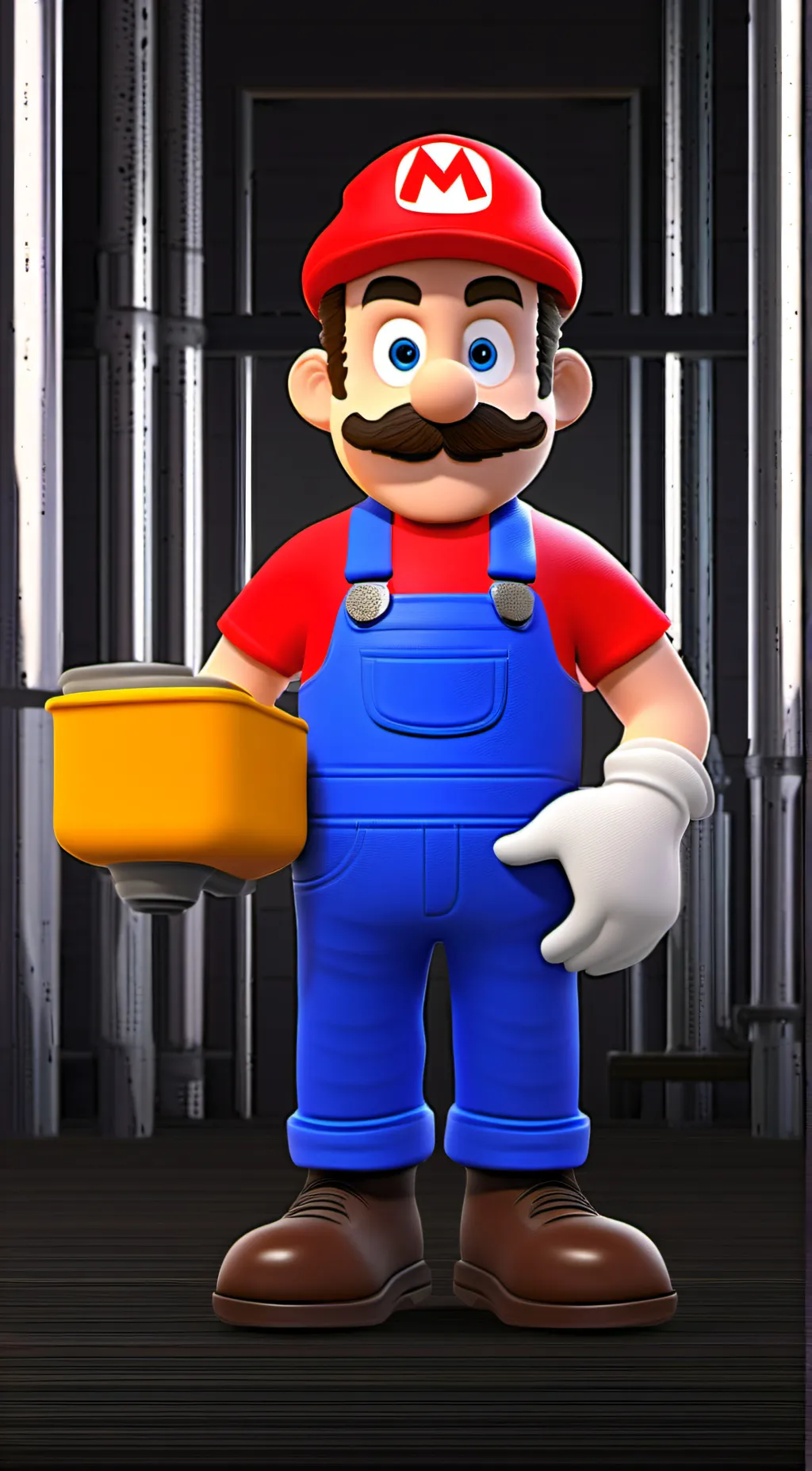 ai character: Mario background