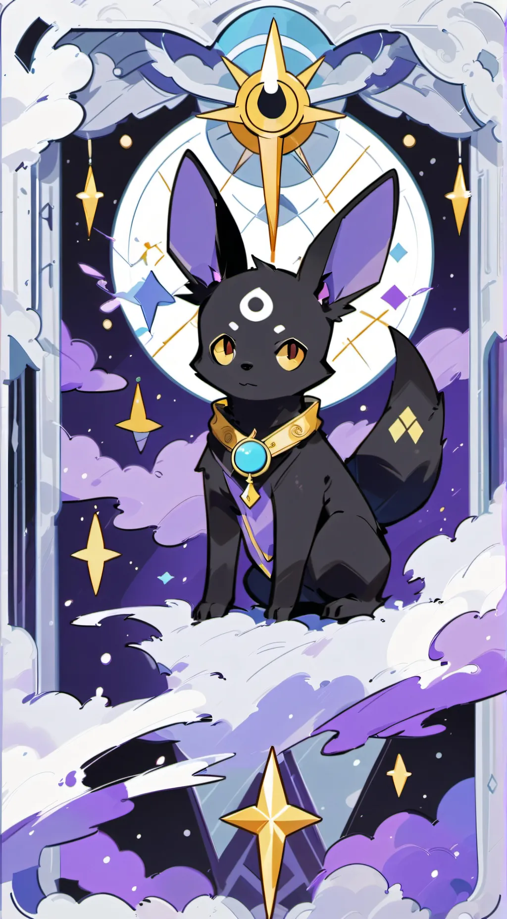 ai character: Umbreon  background