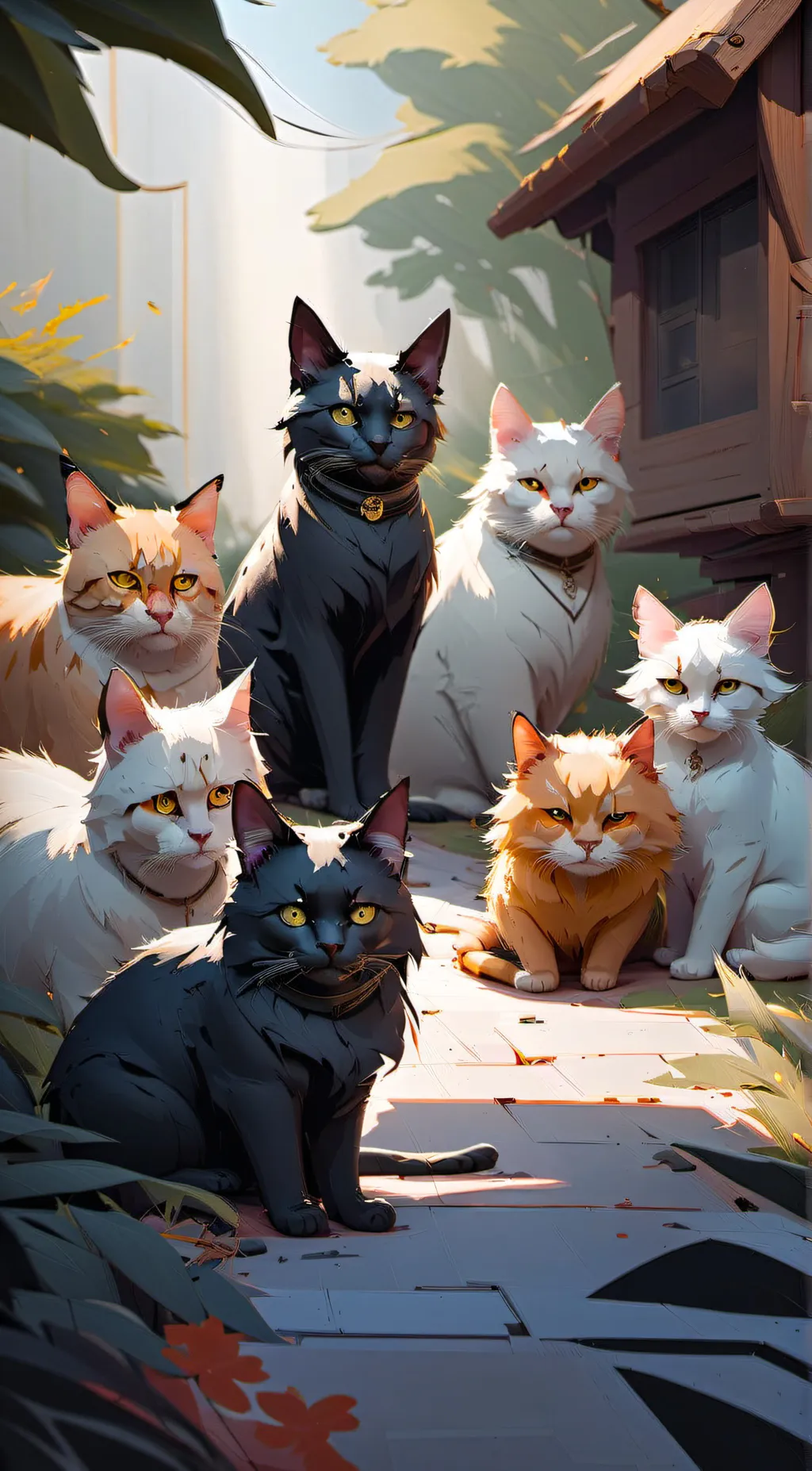 ai character: cat background