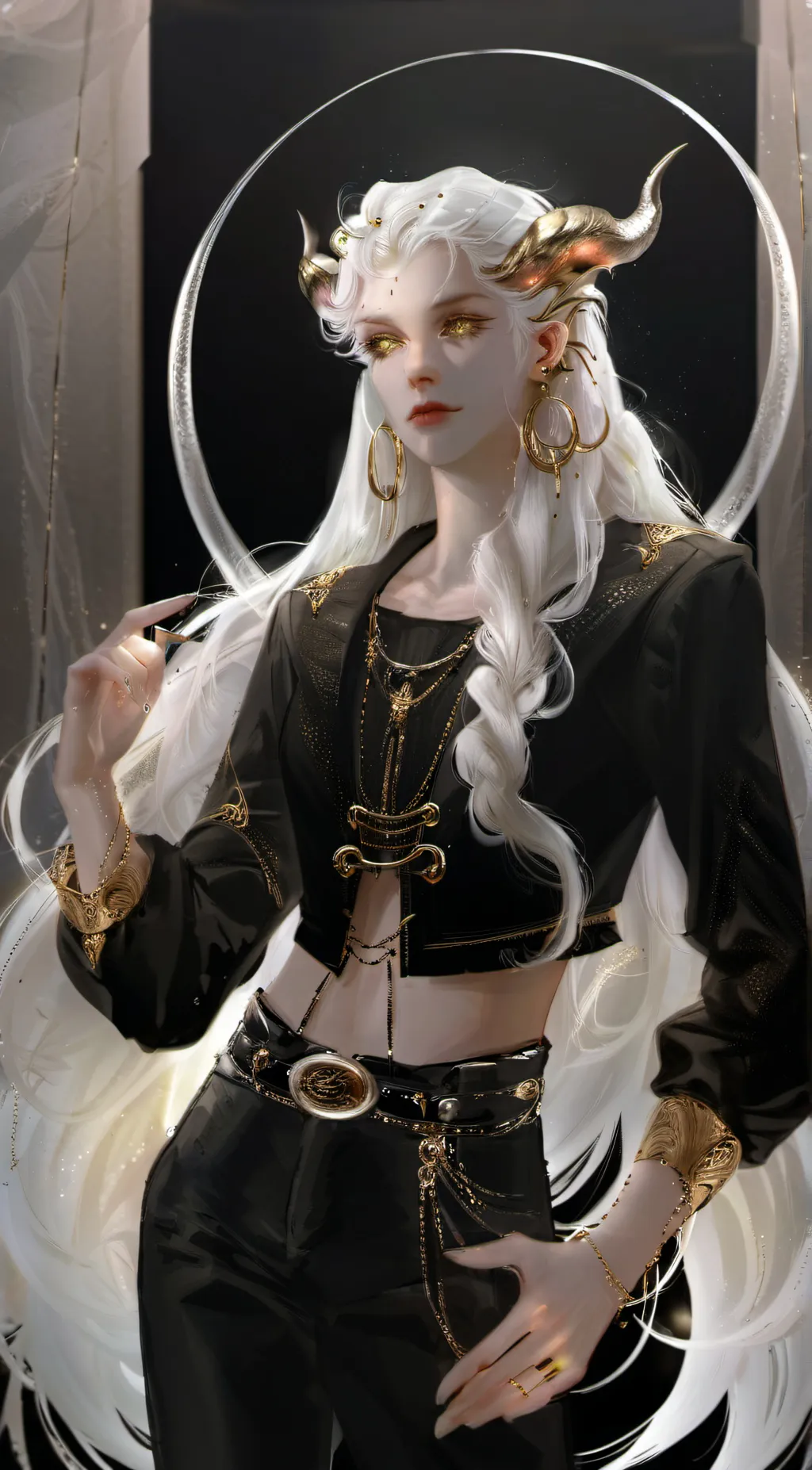 ai character: Luna background