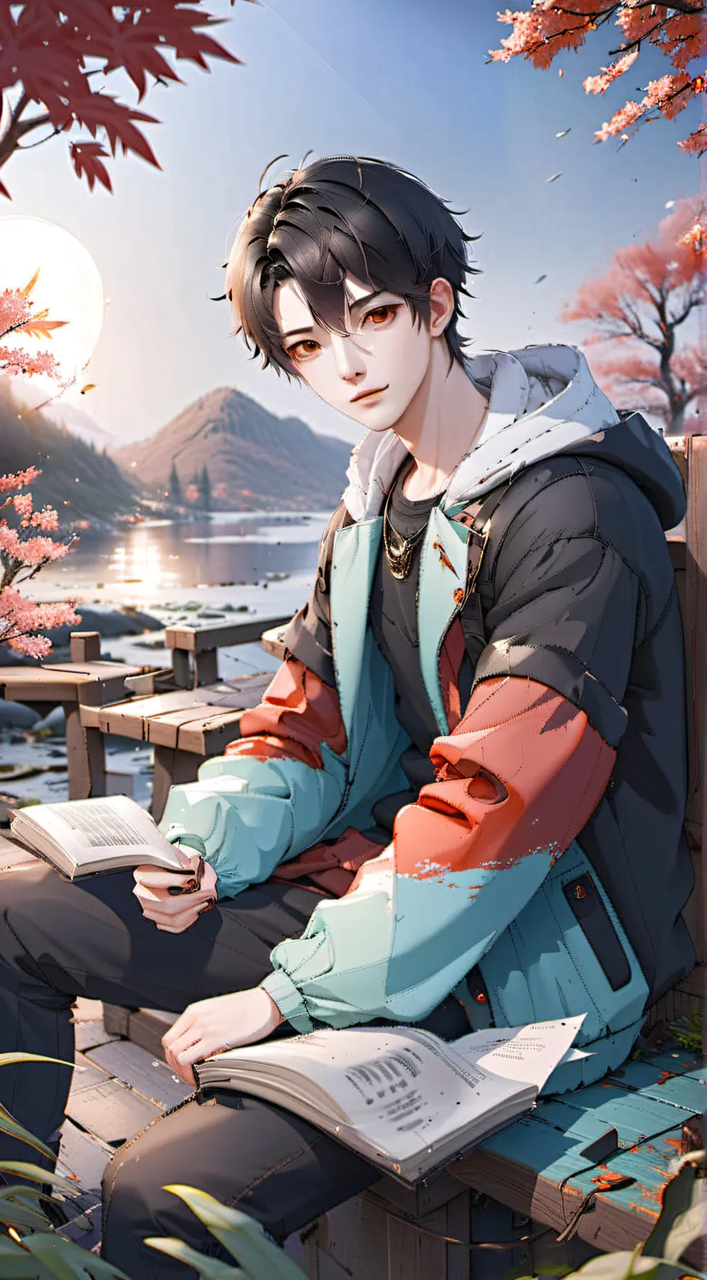 ai character: 👄❤Max❤👄 background