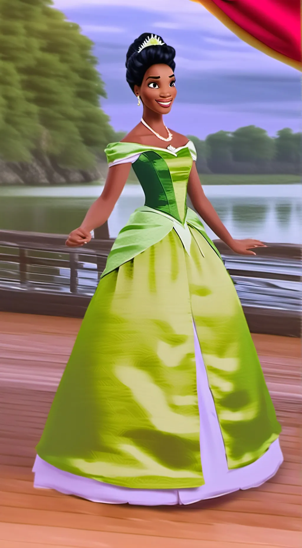 ai character: tiana background