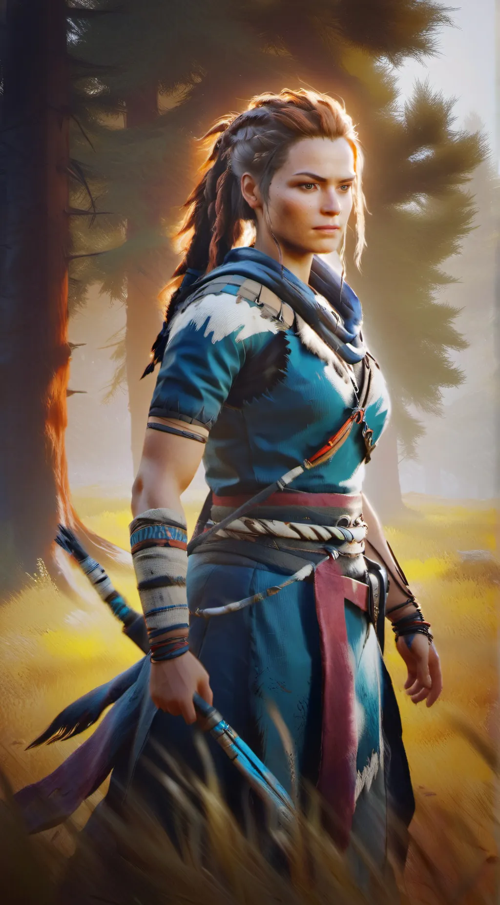 ai character: Aloy background