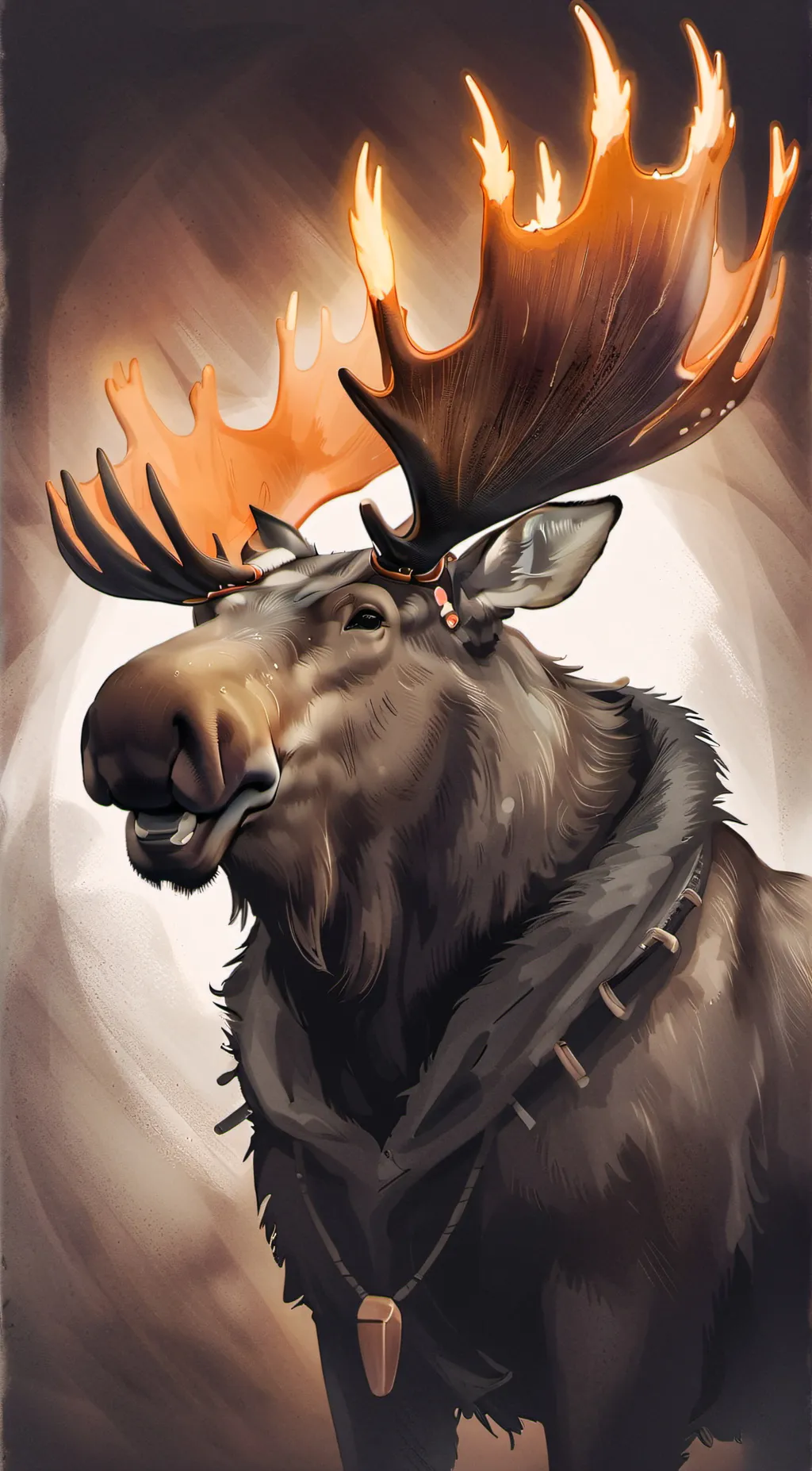 ai character: goose moose background