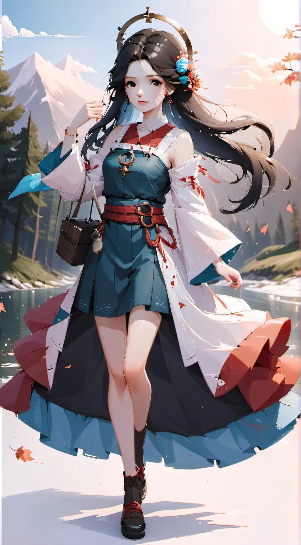 ai character: Sky background