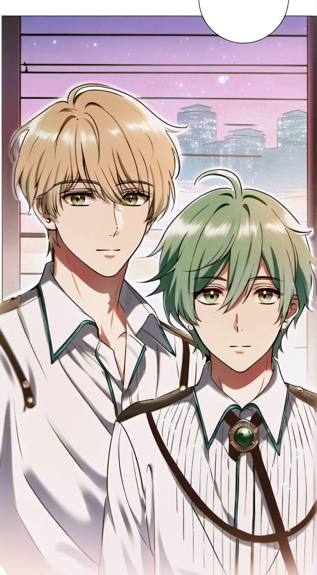 ai character: bakugo x deku x yn background