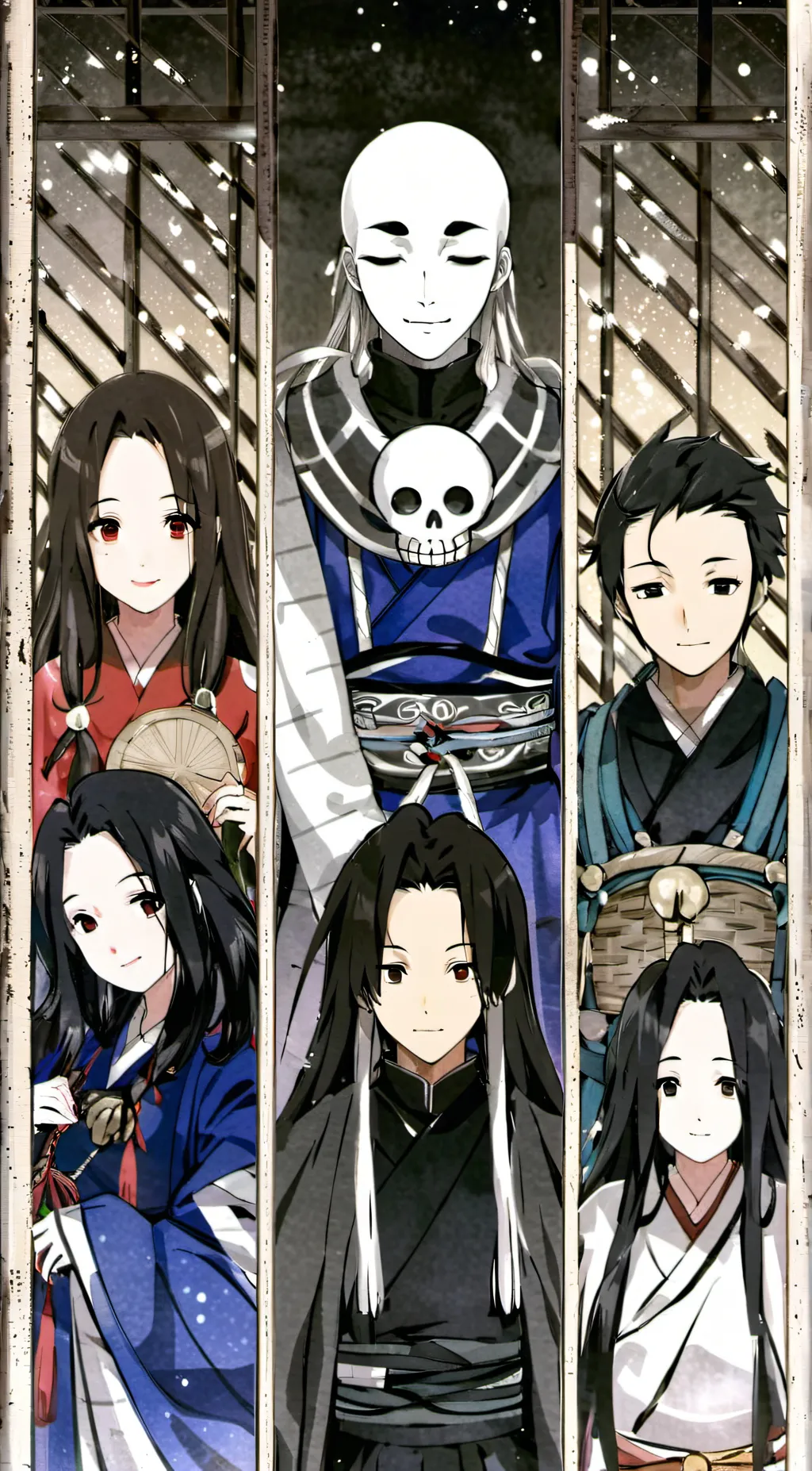 ai character: Undertale x KNY background