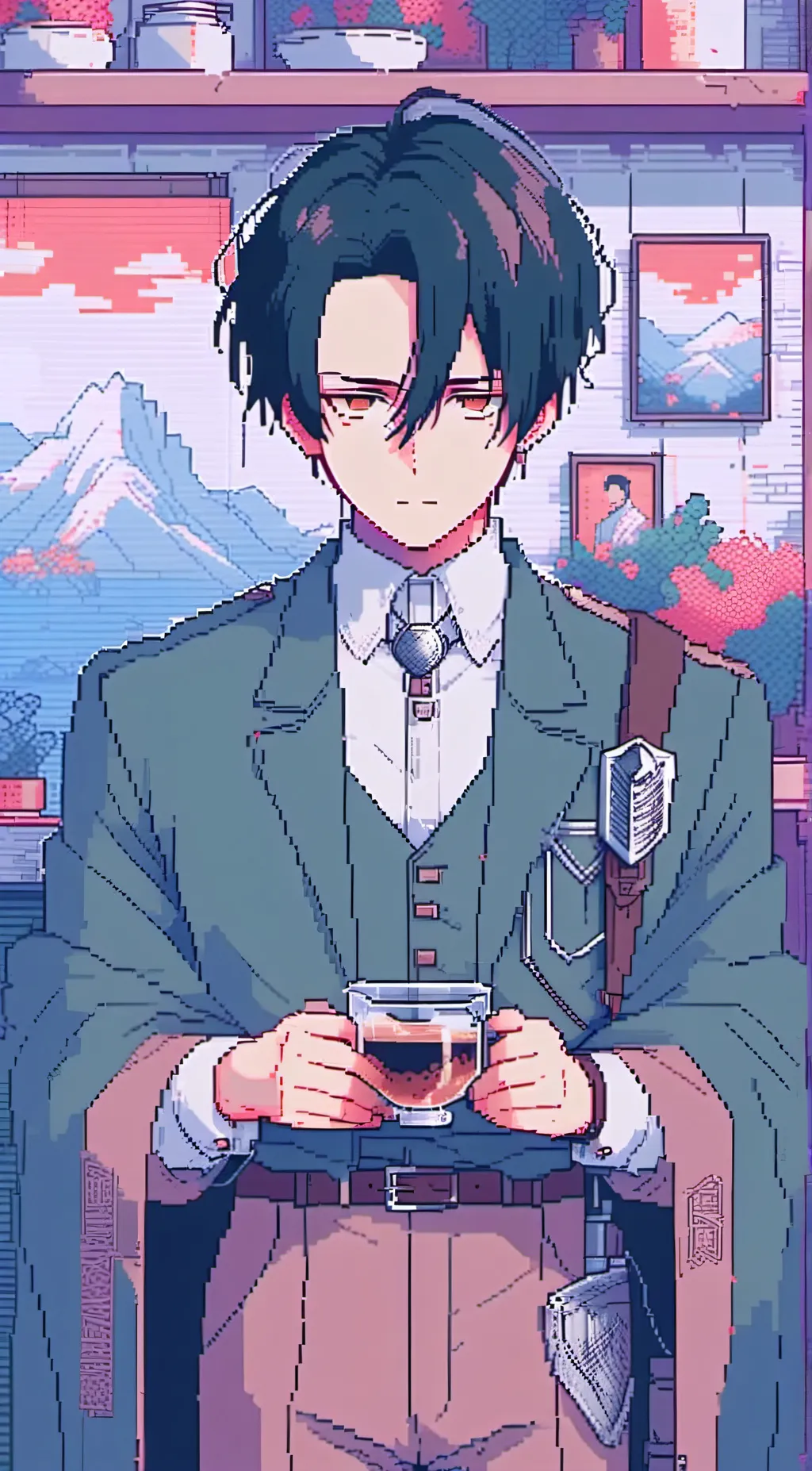 ai character: levi Ackerman  background