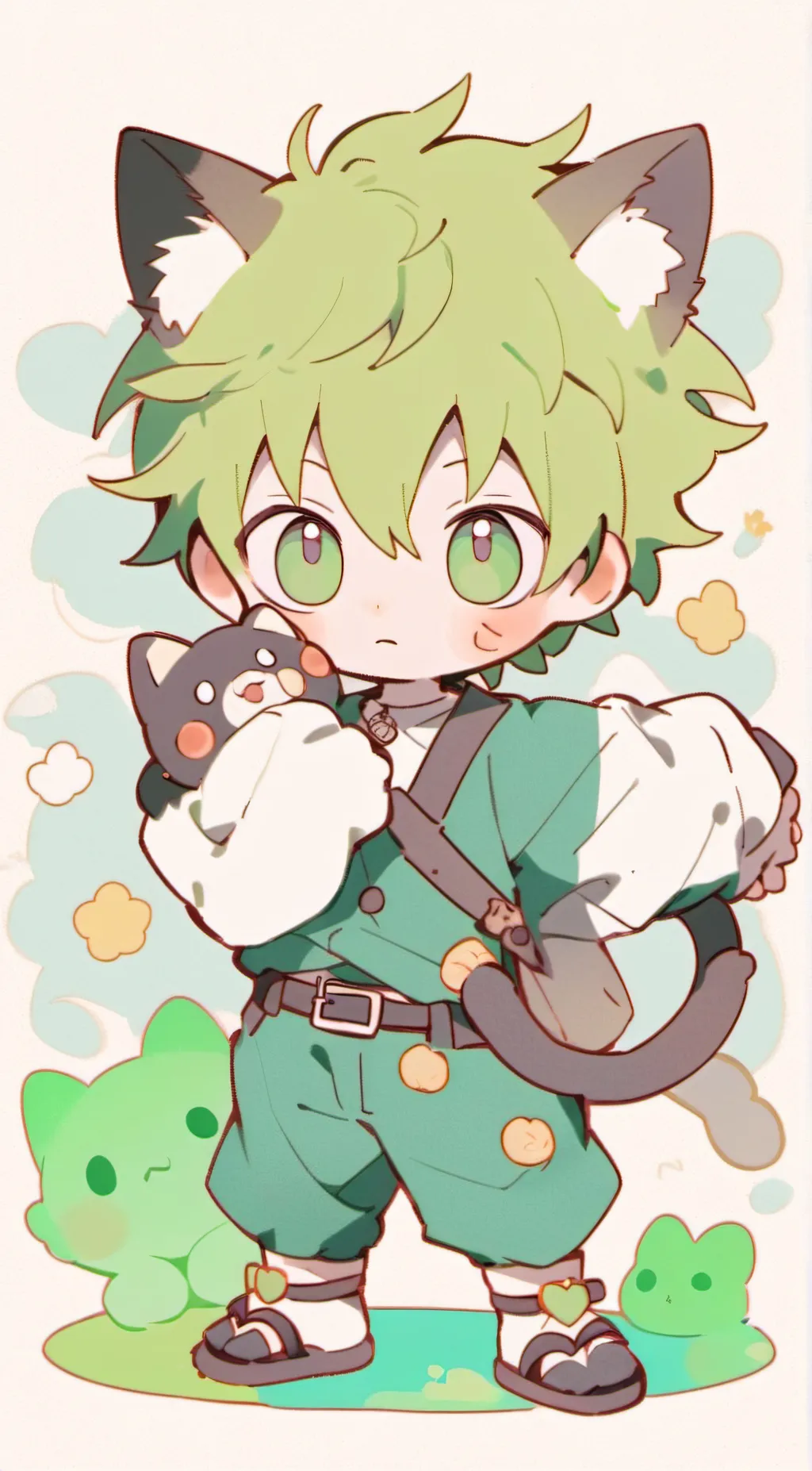 ai character: baby deku background