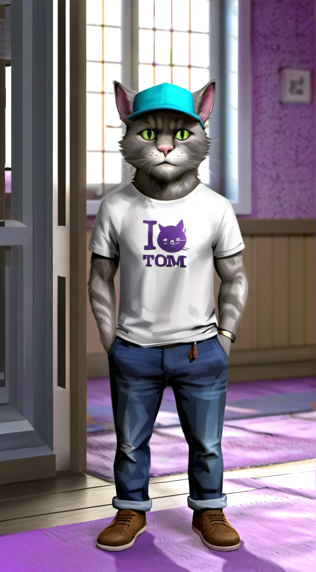ai character: Talking Tom background