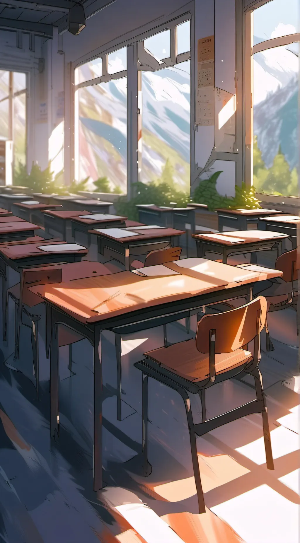 ai character: Classroom background
