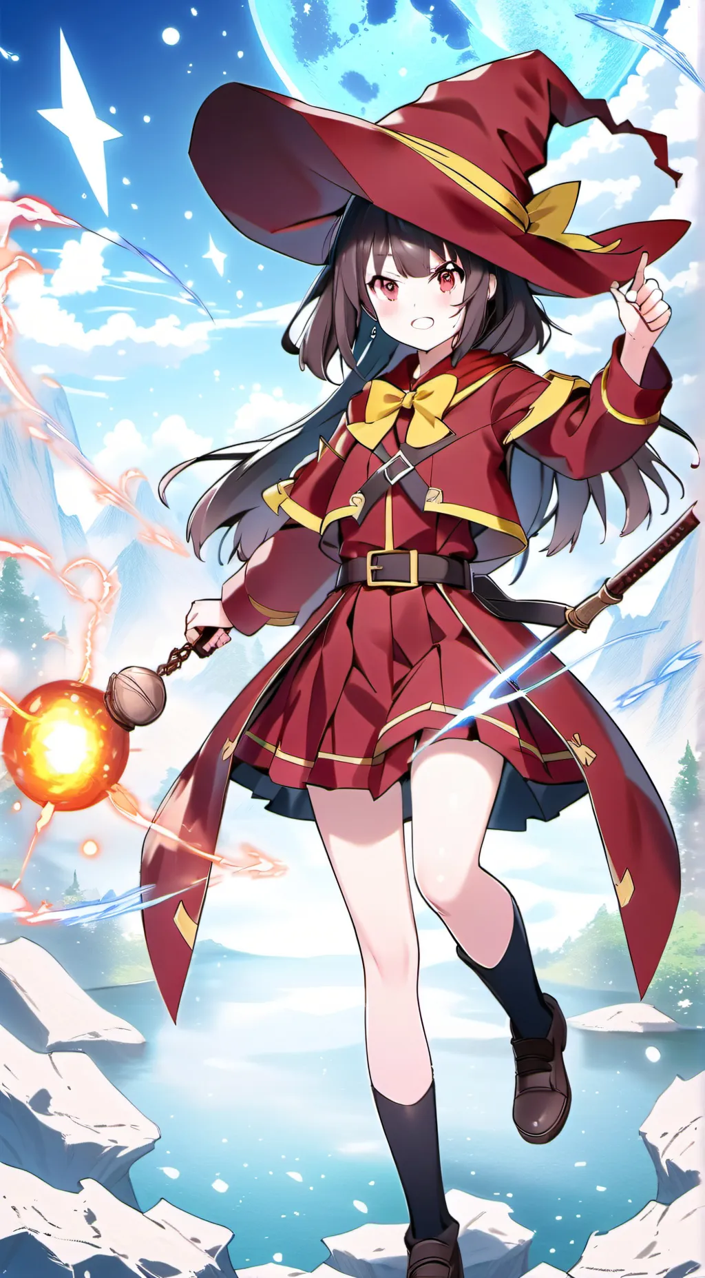 ai character: Megumin background