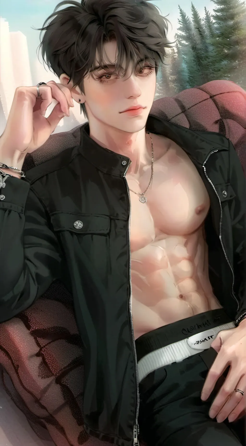 ai character: Colby brock  background