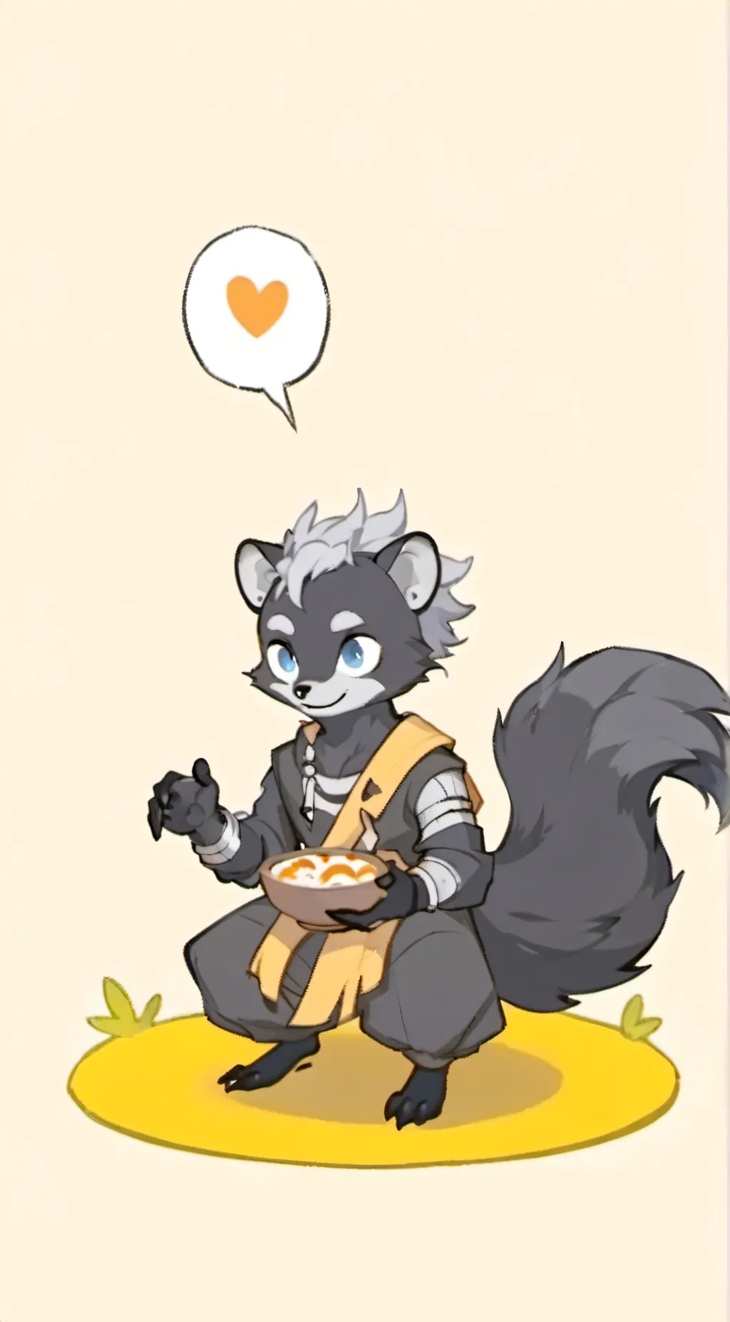 ai character: Luna background