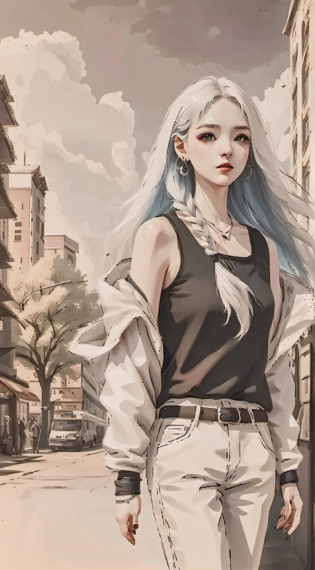 ai character: Zoe  background