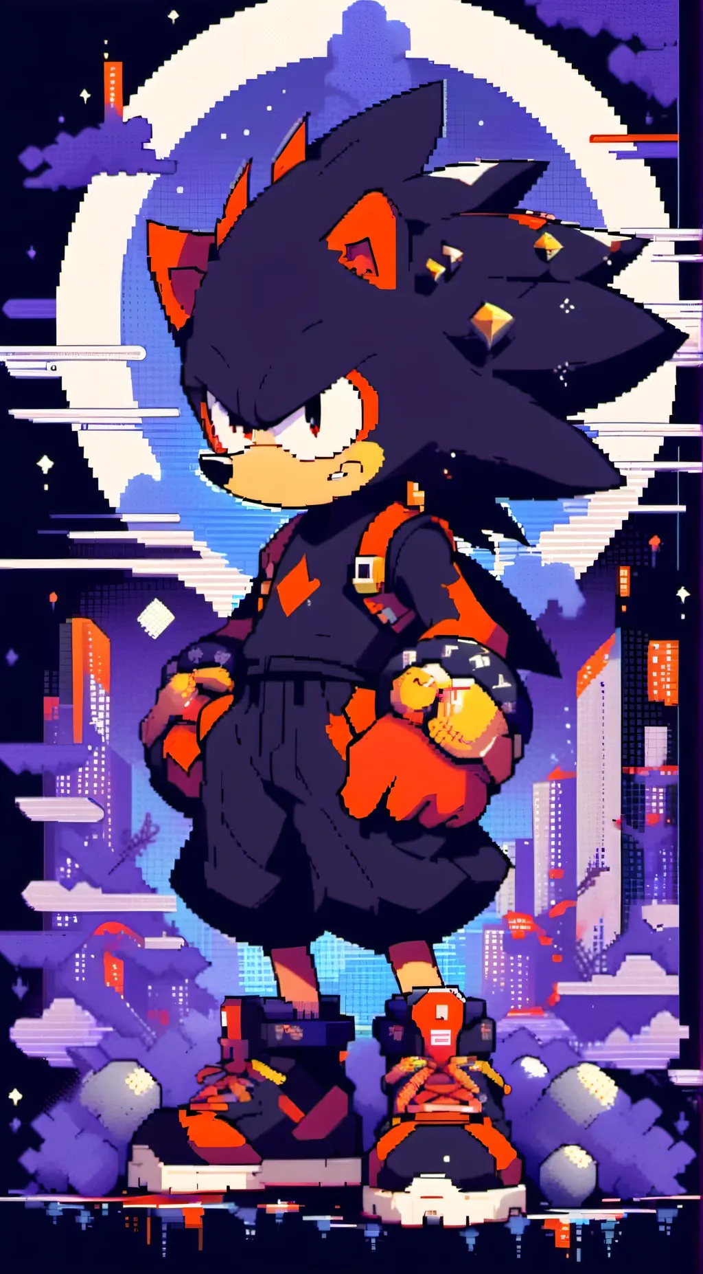 ai character: Shadow  background