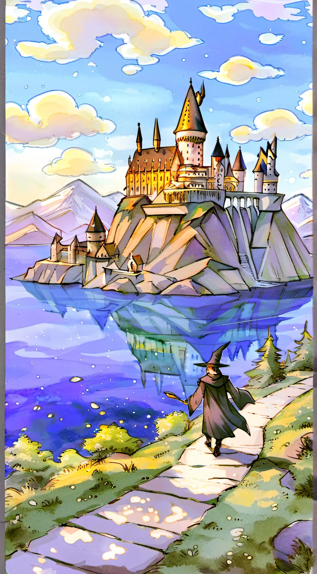 ai character: Hogwarts background